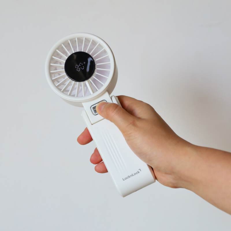 Quạt cầm tay gấp gọn LocknLock Foldable handheld fan 2 M&agrave;u - ENF326 image number null